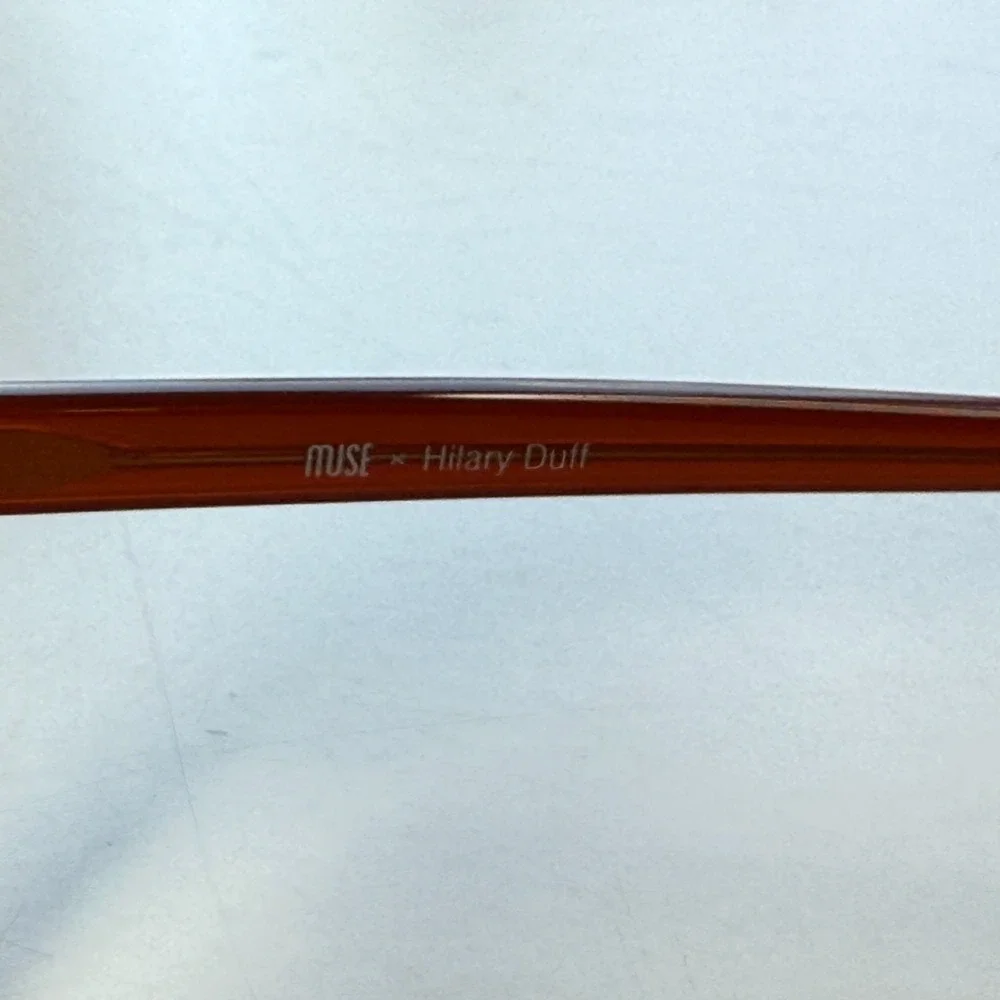 MUSE x Hilary Duff Betty Cat-Eye Eyeglasses Frames Only Womens‎ Brick 52-14-140